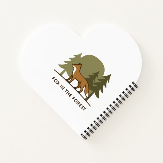 Fox in het bos notitieboek (Achterkant)