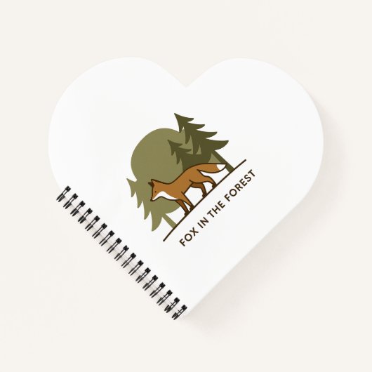 Fox in het bos notitieboek (Voorkant)