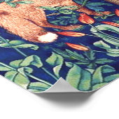 Fox in het bos William Morris Poster (Hoek)