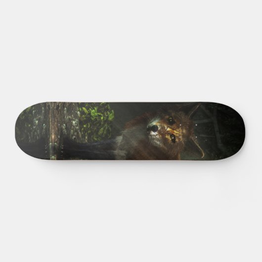 Fox in het diepe bos persoonlijk skateboard (Horizontaal)
