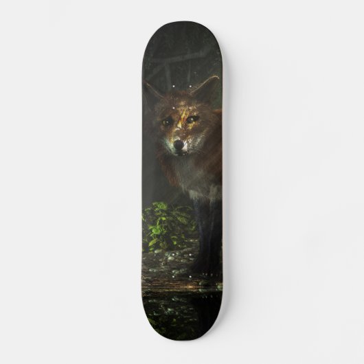 Fox in het diepe bos persoonlijk skateboard (Voorkant)