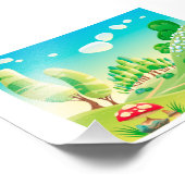 Fox in het hout. foto afdruk (Hoek)