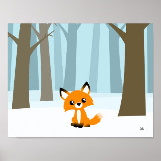 Fox in het Poster Bossen