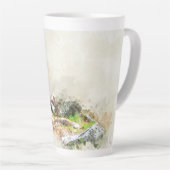 Fox in het wilde schilderij latte mok (Rechterhoek)