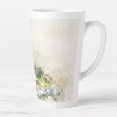 Fox in het wilde schilderij latte mok (Rechts)