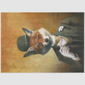 Fox in kleding Tisue Paper Tissuepapier (Voorkant)