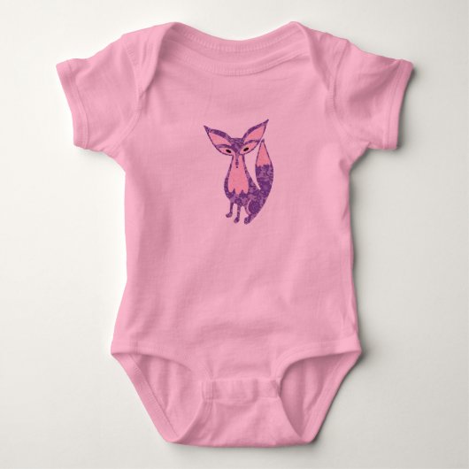 Fox in Lacy Paars & Roze Romper (Voorkant)