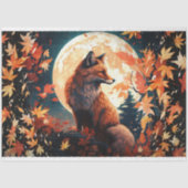 Fox in Moonlight 1 Decoupage Papier (Voorkant)