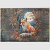 Fox in Moonlight 2 Decoupage Papier (Voorkant)