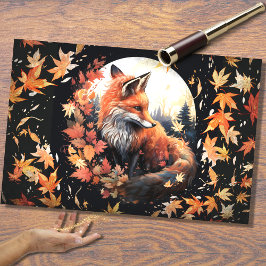 Fox in Moonlight 3 Decoupage Papier