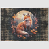 Fox in Moonlight 4 Decoupage Papier (Voorkant)