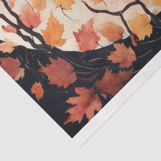 Fox in Moonlight 6 Decoupage Papier (Detail)