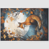 Fox in Moonlight 7 Decoupage Papier (Voorkant)