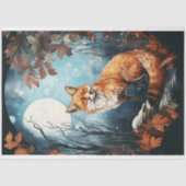 Fox in Moonlight 8 Decoupaper Tissuepapier (Voorkant)