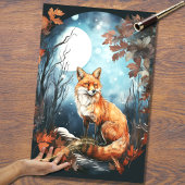 Fox in Moonlight 8 Decoupaper Tissuepapier