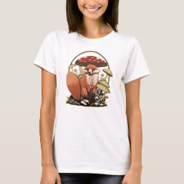 fox in nature t-shirt