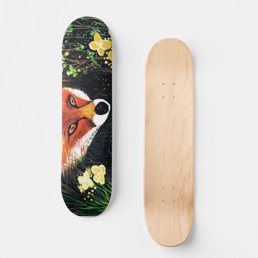 Fox in Natuur Persoonlijk Skateboard (Voorkant)