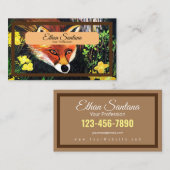 Fox in Natuur Visitekaartje (Voorkant / Achterkant)