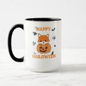 Fox in pomkin sweet foxes Happy Halloween Mok (Links)
