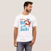 Fox in sokken - alles - Oh de plaatsen die je wilt T-shirt (Voorkant volledig)