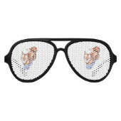 Fox in Sokken Aviator Zonnebril (Voorkant)