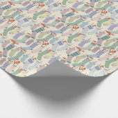 Fox in Sokken Cadeaupapier (Hoek)