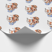 Fox in Sokken Cadeaupapier (Hoek)