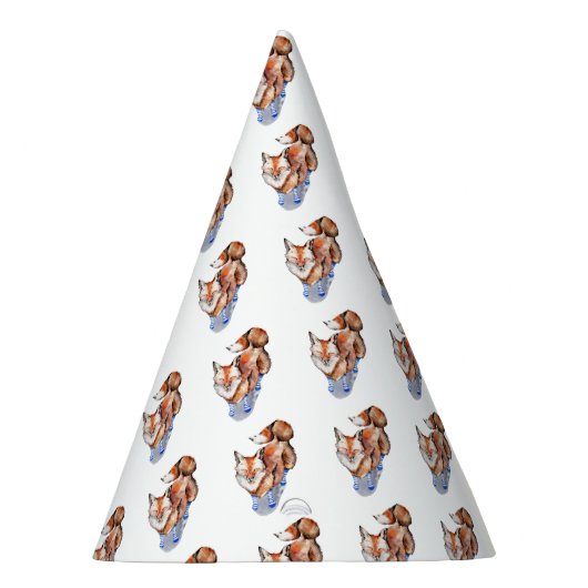 Fox in Sokken Feesthoedjes (Rechts)