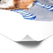 Fox in Sokken Foto Afdruk (Hoek)