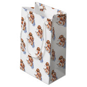 Fox in Sokken Klein Cadeauzakje (Achterkant Gekanteld)