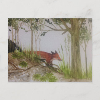 Fox in the Forest Briefkaart