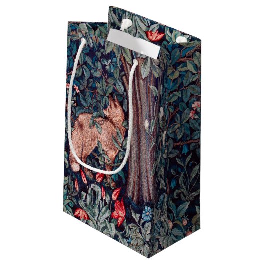 Fox in The Forest, William Morris Klein Cadeauzakje (Achterkant Gekanteld)