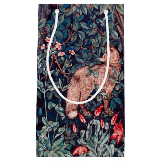 Fox in The Forest, William Morris Klein Cadeauzakje (Voorkant)