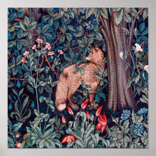 Fox in The Forest, William Morris Poster
