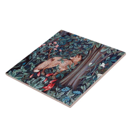 Fox in The Forest, William Morris Tegeltje (Zijkant)