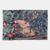 Fox in The Forest, William Morris Theedoek (Horizontaal)