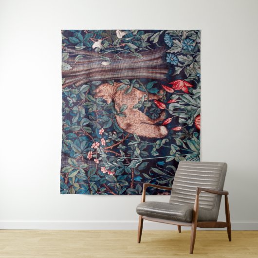 Fox in The Forest, William Morris Wandkleed (In situ)