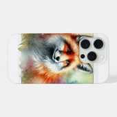 Fox in the Serene Forest 230924AREF126 - Watercolo iPhone Hoesje (Achterkant horizontaal)