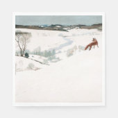 Fox in the Snow, 1935, van Newell Convers Wyeth Servet (Voorkant)