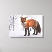 Fox in the Snow Canvas Afdruk (Voorkant)