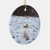 Fox in the Snow Keramisch Ornament (Rechts)