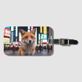 Fox in Times Square Bagagelabel
