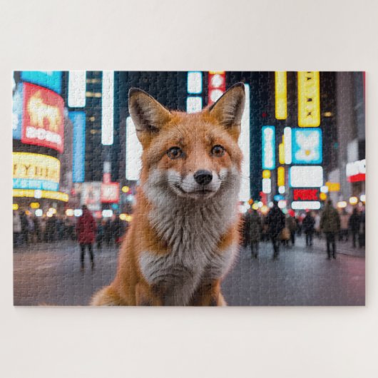 Fox in Times Square Legpuzzel (Horizontaal)