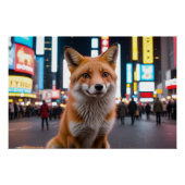 Fox in Times Square Perfect Poster (Voorkant)