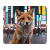 Fox in Times Square Snijplank (Voorkant)