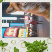 Fox in Times Square Theedoek (Gevouwen)