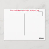 Fox in Winter (1904) van Bruno Liljefors Briefkaart (Achterkant)