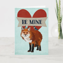 FOX & INDIGO BIRDS VALENTIJN KAART