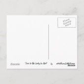 Fox is de dame in het rood briefkaart (Achterkant)