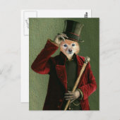 Fox is een Man in een bovenste hoed" Briefkaart (Voorkant / Achterkant)